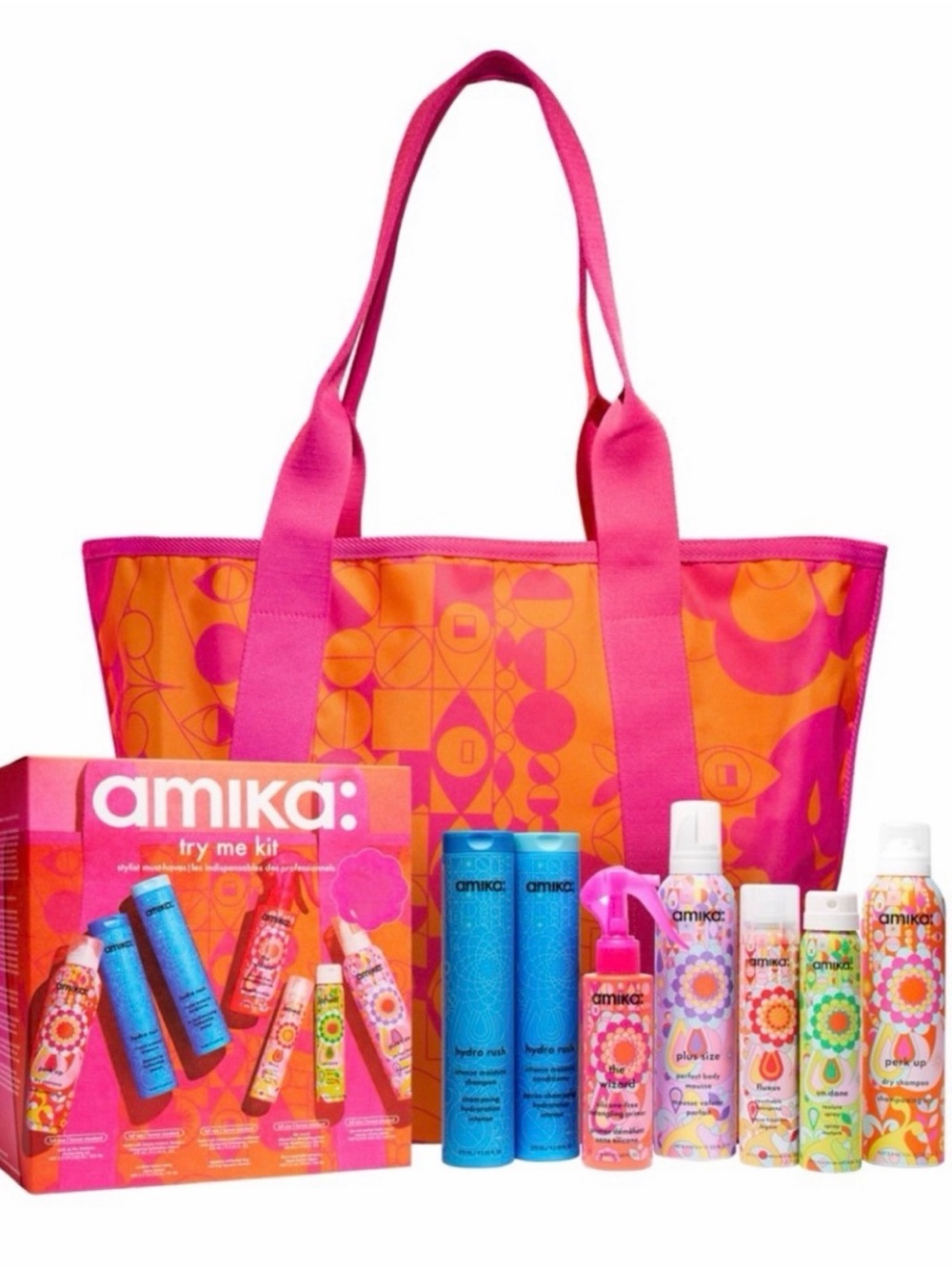 Amika Try Me Kit Brand New Sealed Products